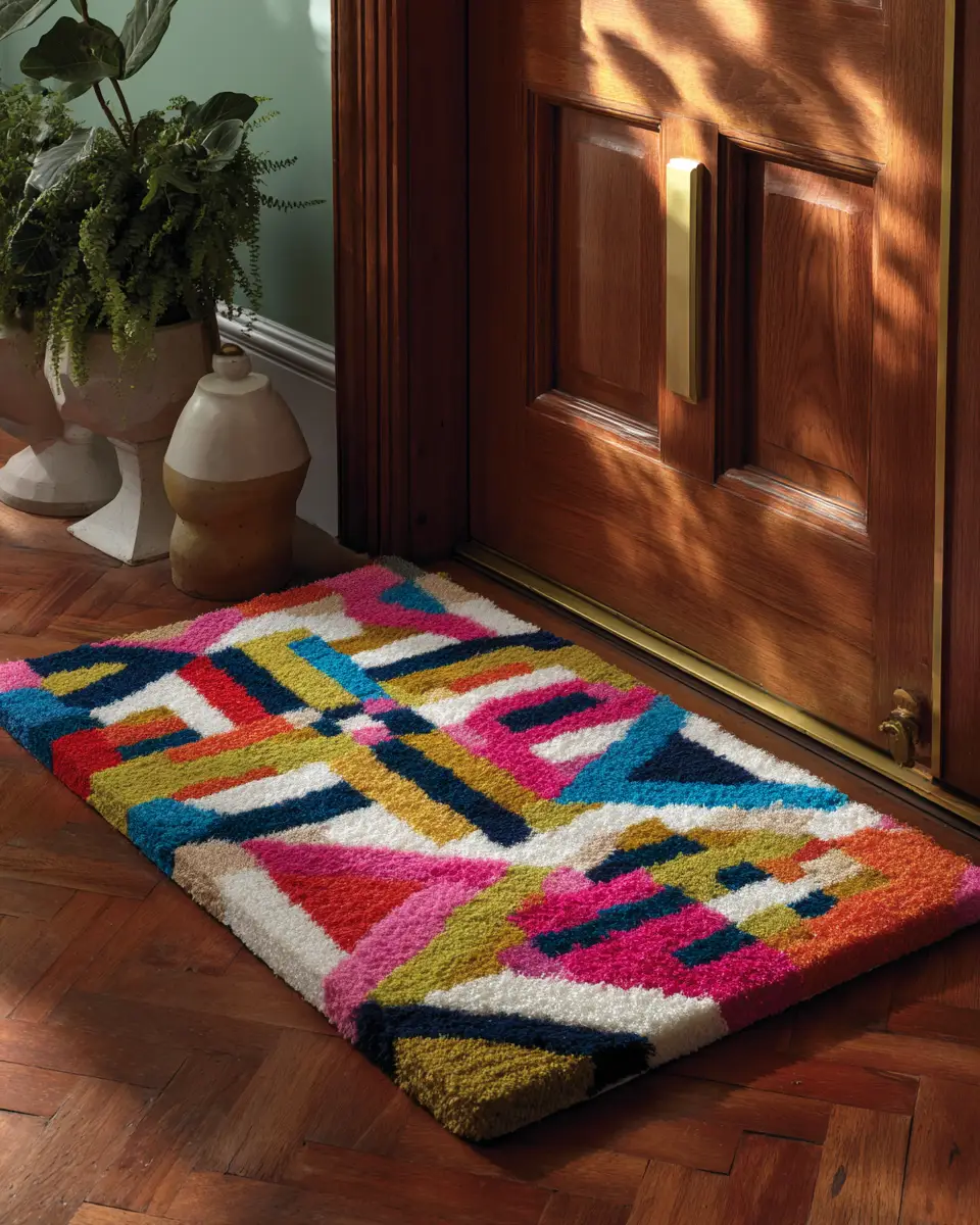 Colorful Eclectic Entryway Decor Ideas