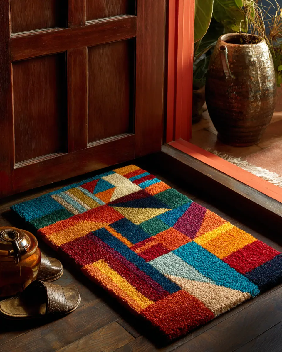 Colorful Eclectic Entryway Decor Ideas