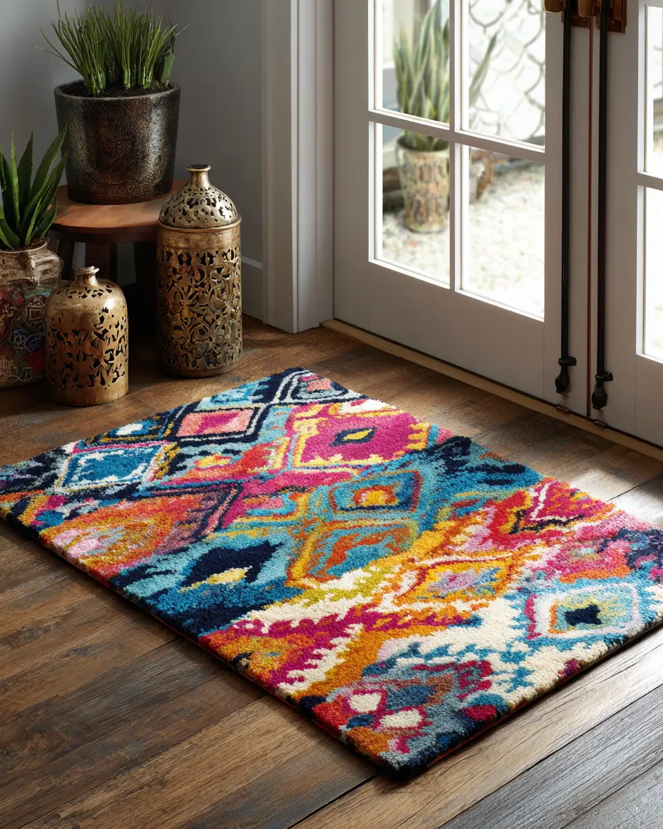 Colorful Eclectic Entryway Decor Ideas