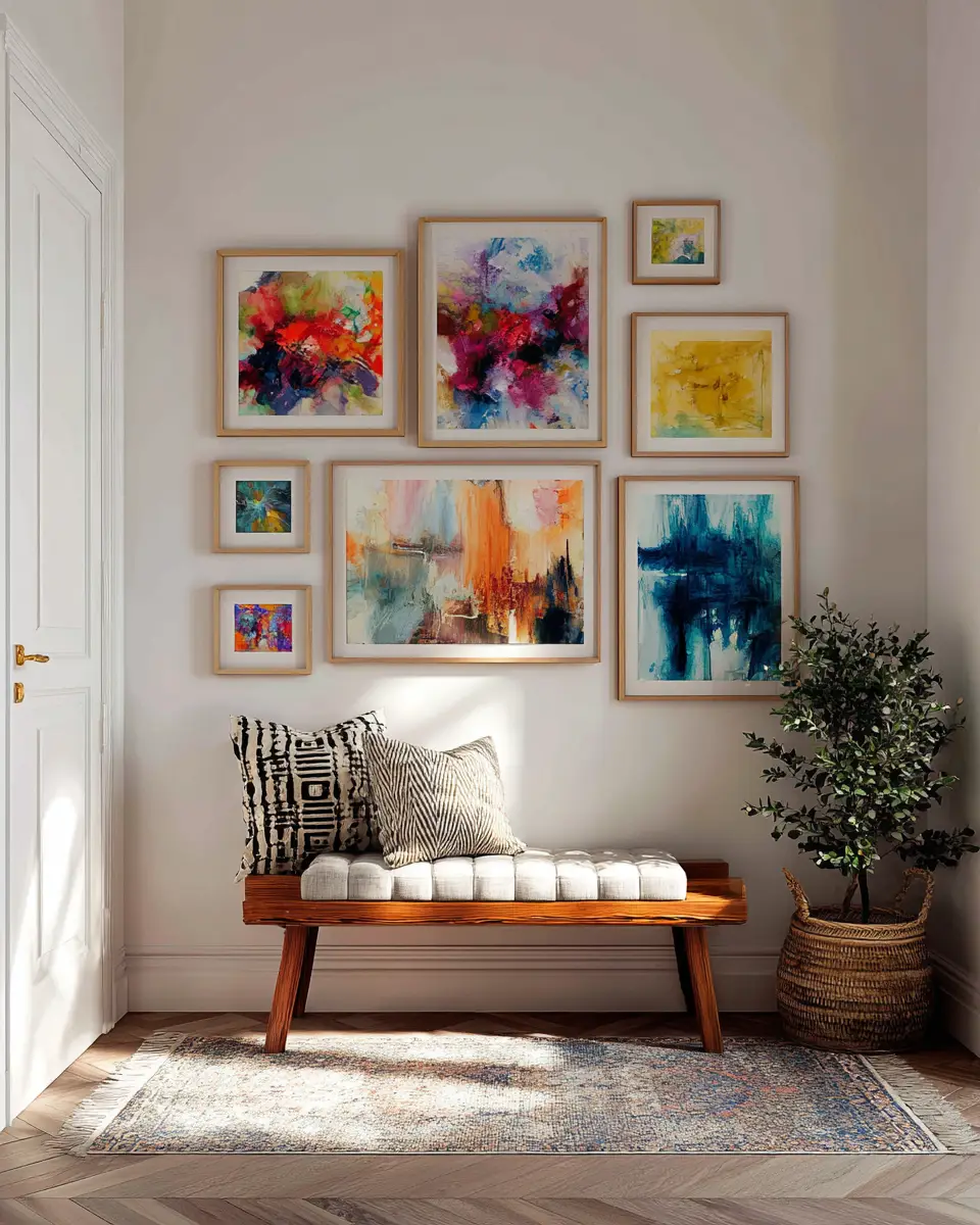 Colorful Eclectic Entryway Decor Ideas