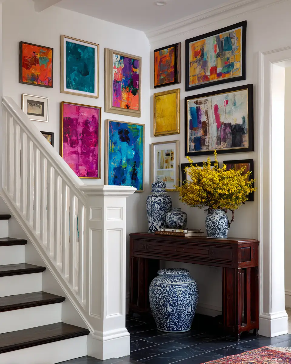 Colorful Eclectic Entryway Decor Ideas