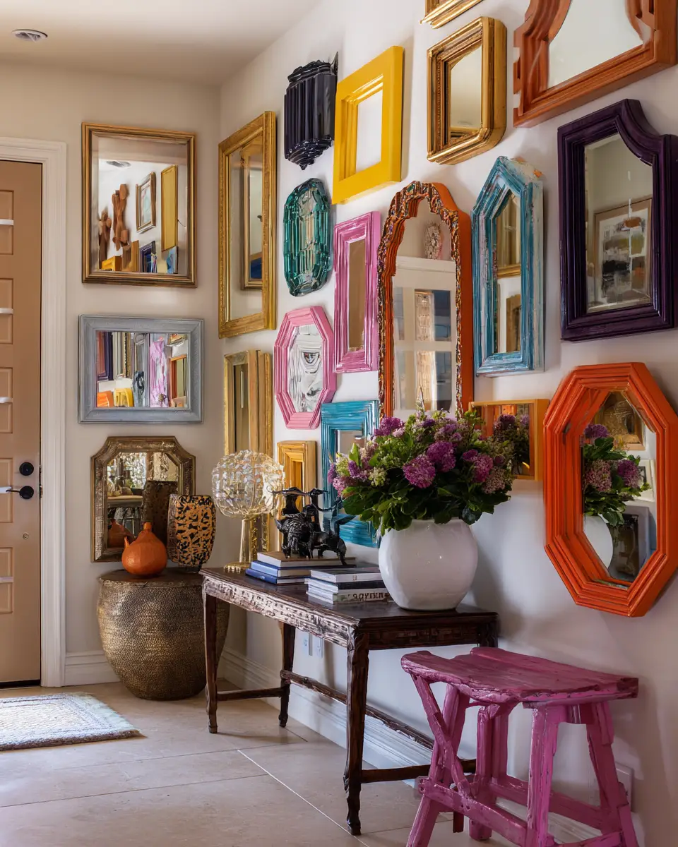 Colorful Eclectic Entryway Decor Ideas
