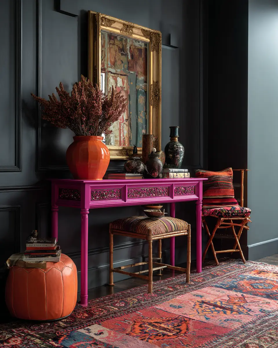 Colorful Eclectic Entryway Decor Ideas