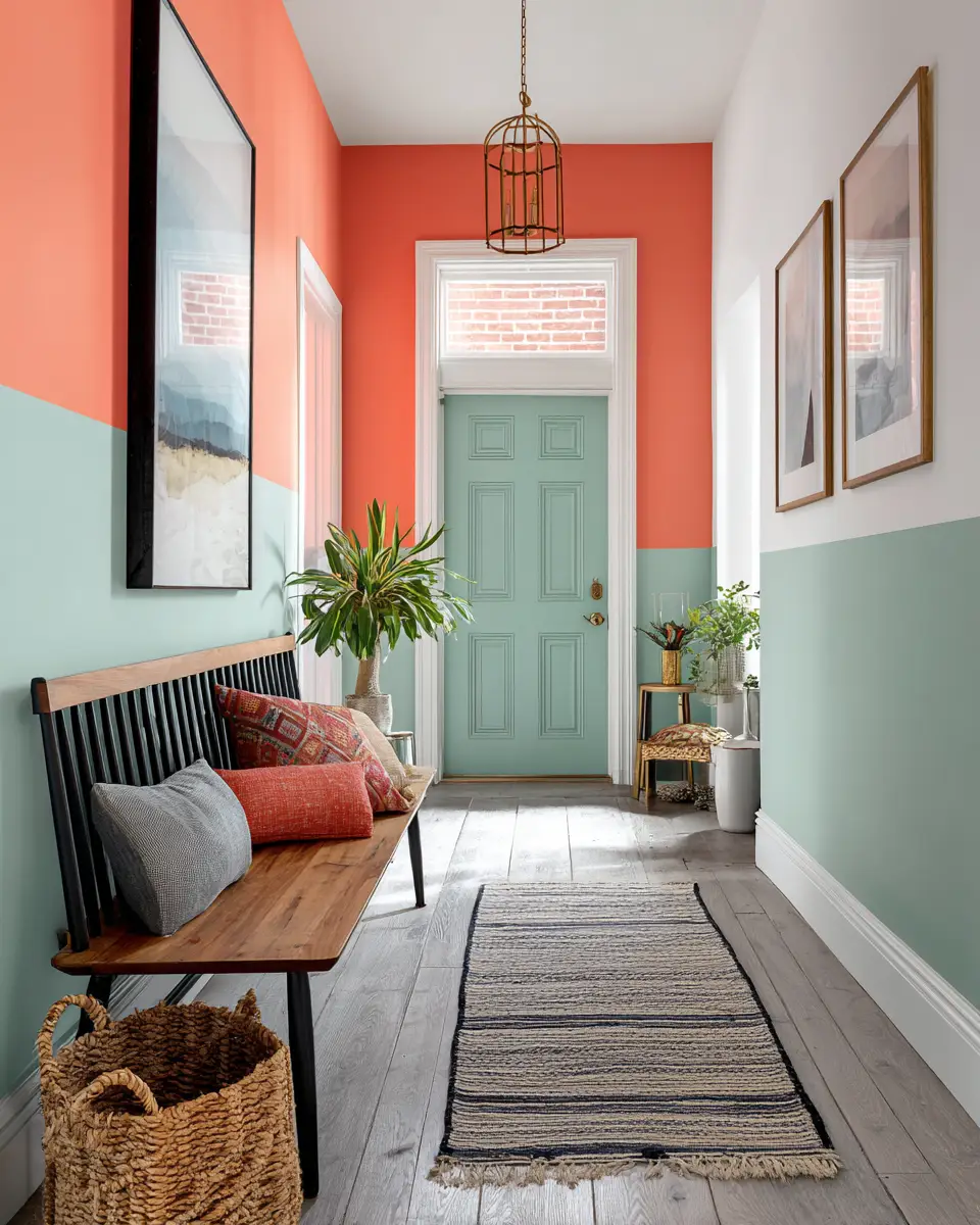 Colorful Eclectic Entryway Decor Ideas