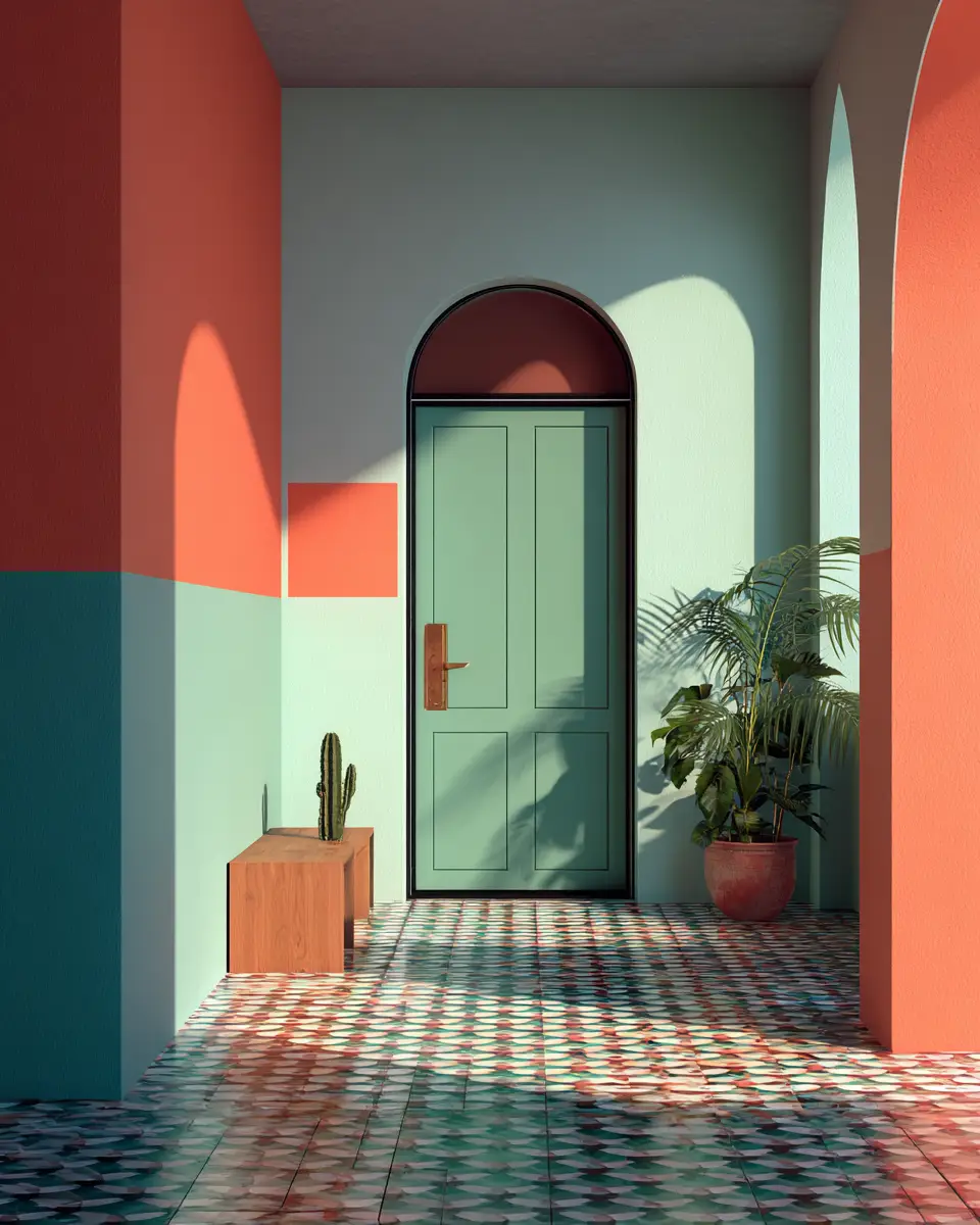 Colorful Eclectic Entryway Decor Ideas