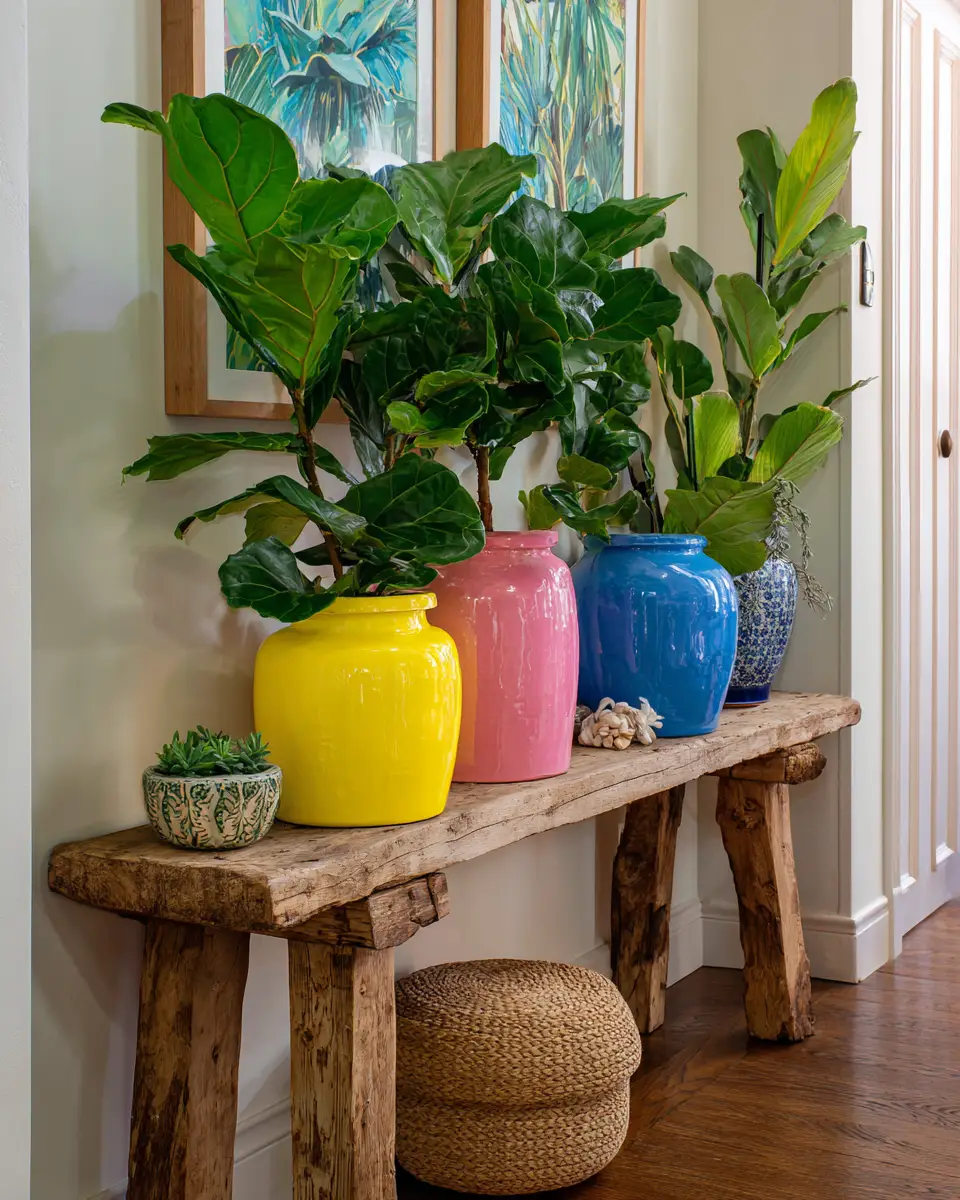 Colorful Eclectic Entryway Decor Ideas