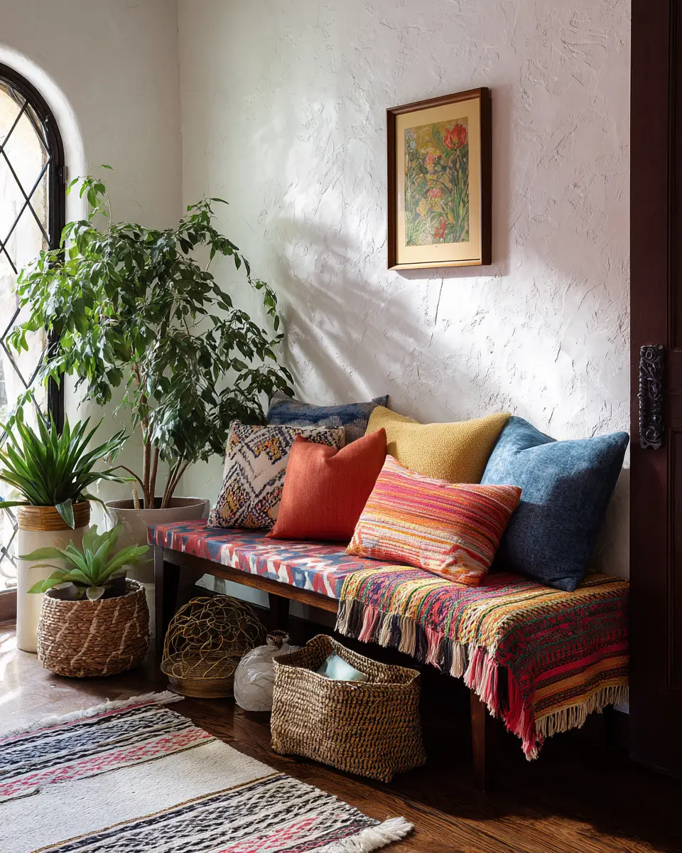 Colorful Eclectic Entryway Decor Ideas
