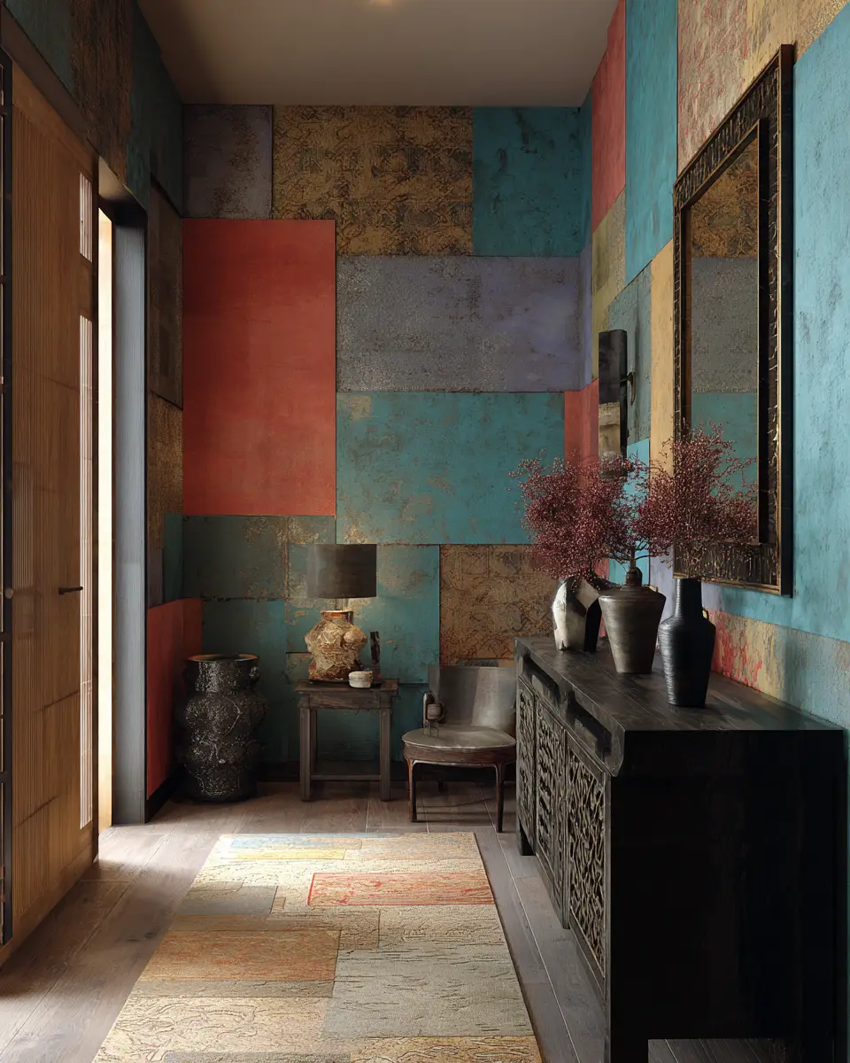 Colorful Eclectic Entryway Decor Ideas