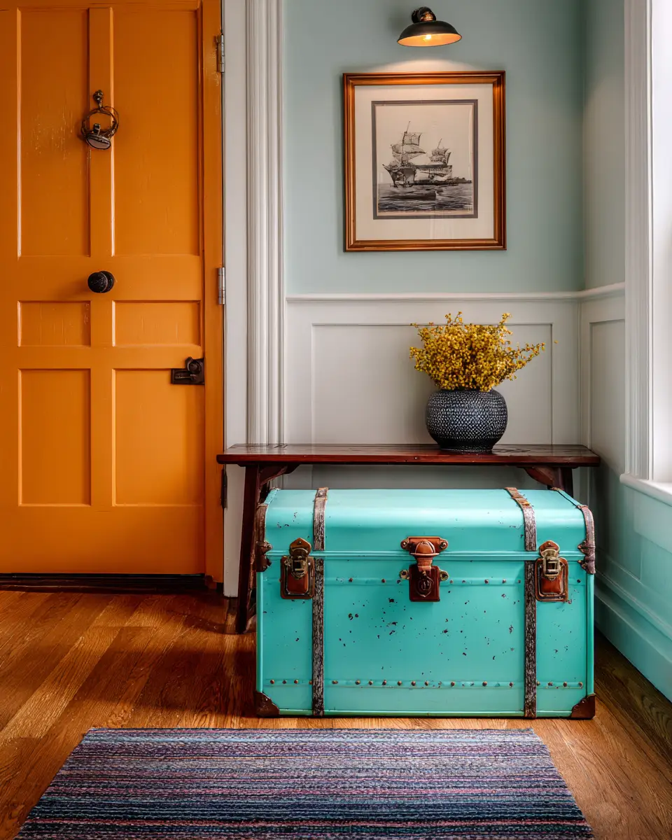 Colorful Eclectic Entryway Decor Ideas
