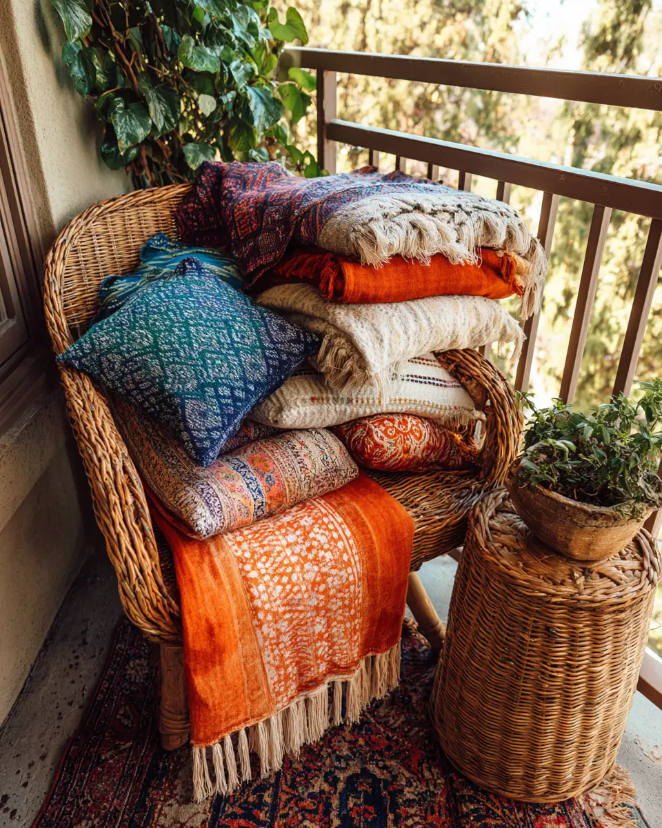 Colorful French Country Balcony Decor Ideas