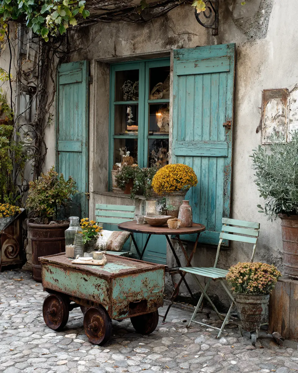 Colorful French Country Balcony Decor Ideas