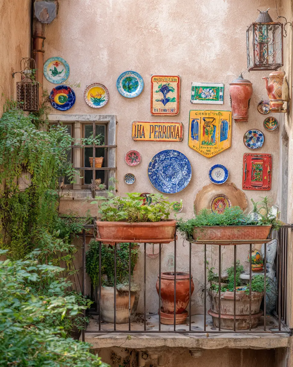 Colorful French Country Balcony Decor Ideas