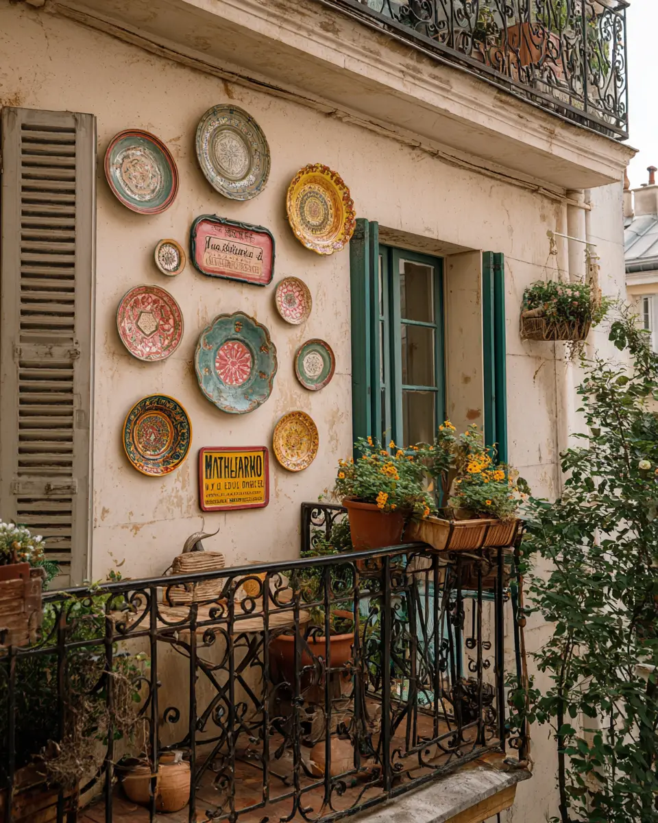 Colorful French Country Balcony Decor Ideas