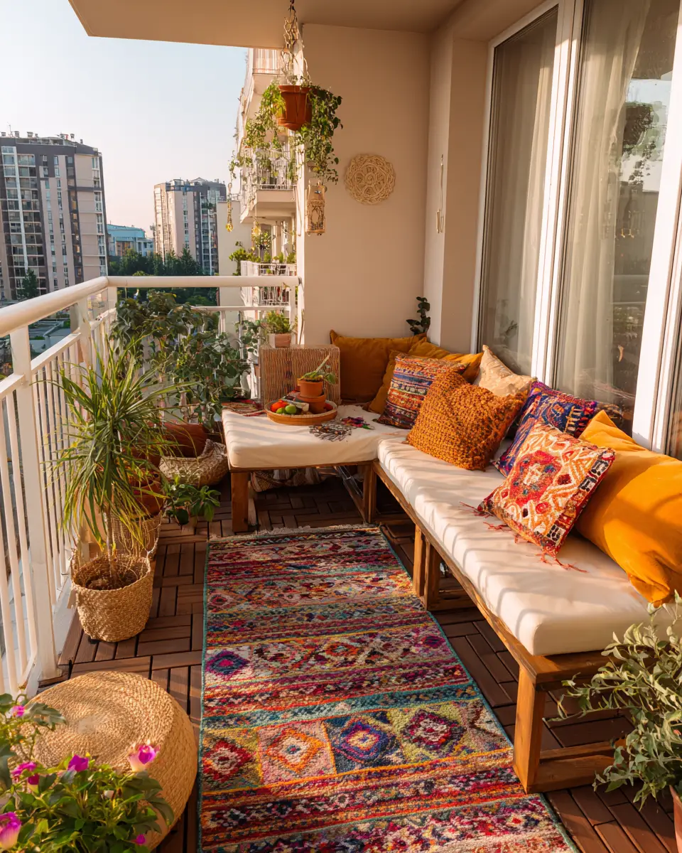 Colorful French Country Balcony Decor Ideas