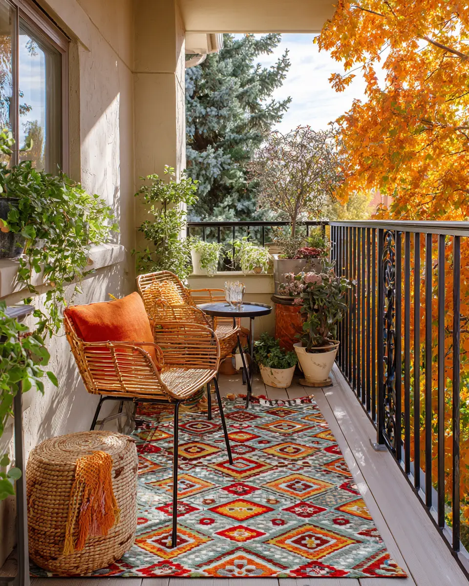 Colorful French Country Balcony Decor Ideas