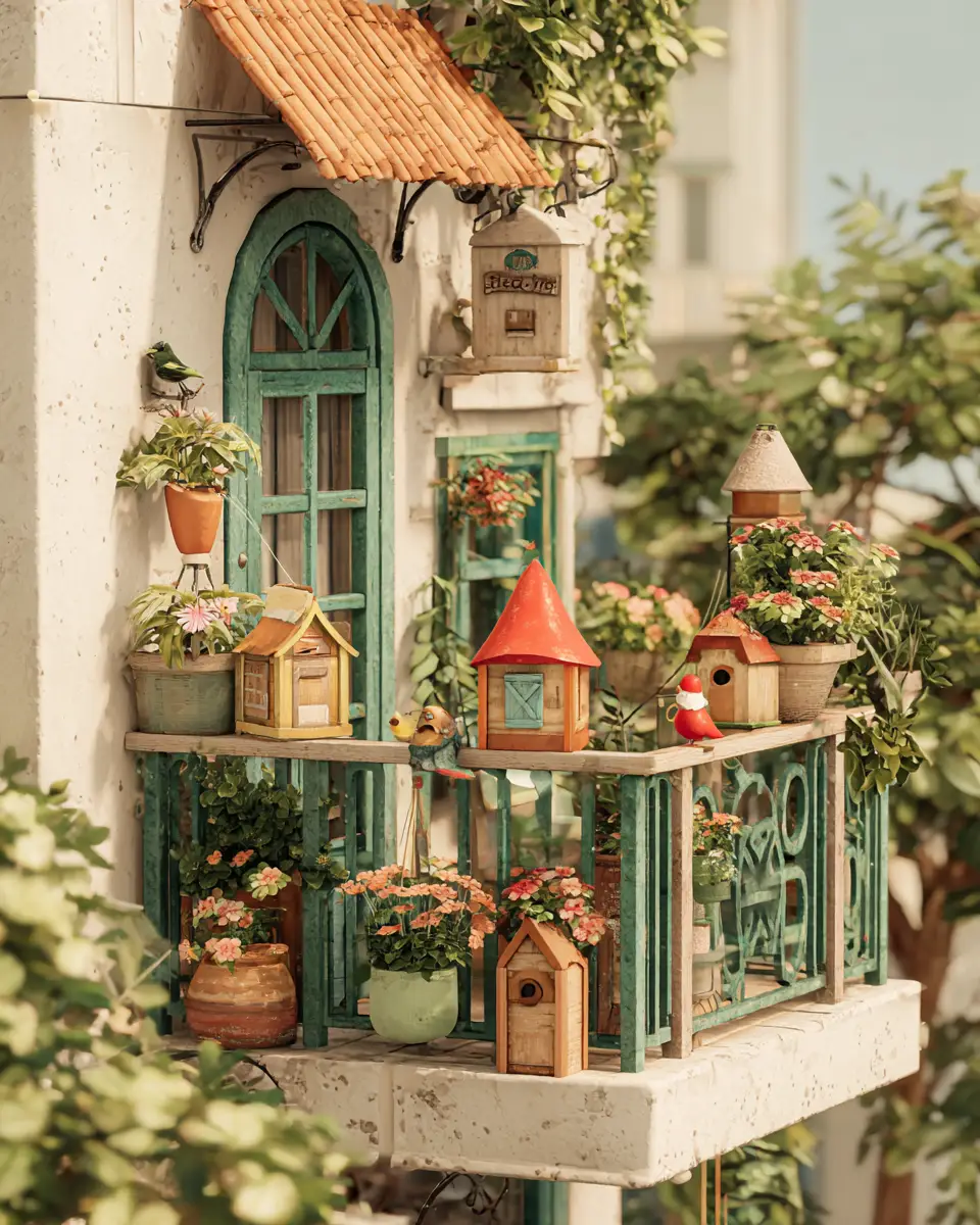 Colorful French Country Balcony Decor Ideas