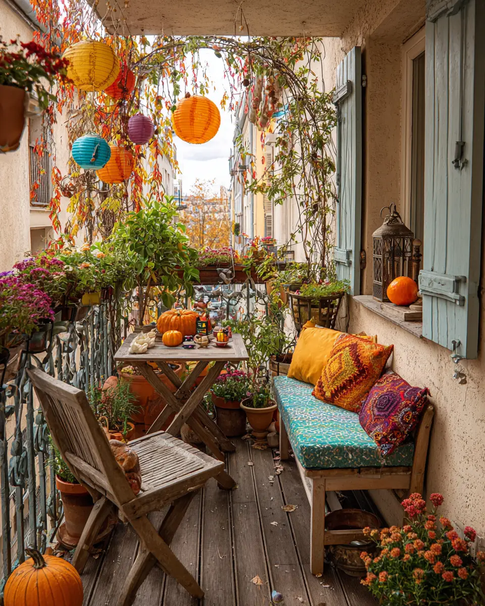 Colorful French Country Balcony Decor Ideas