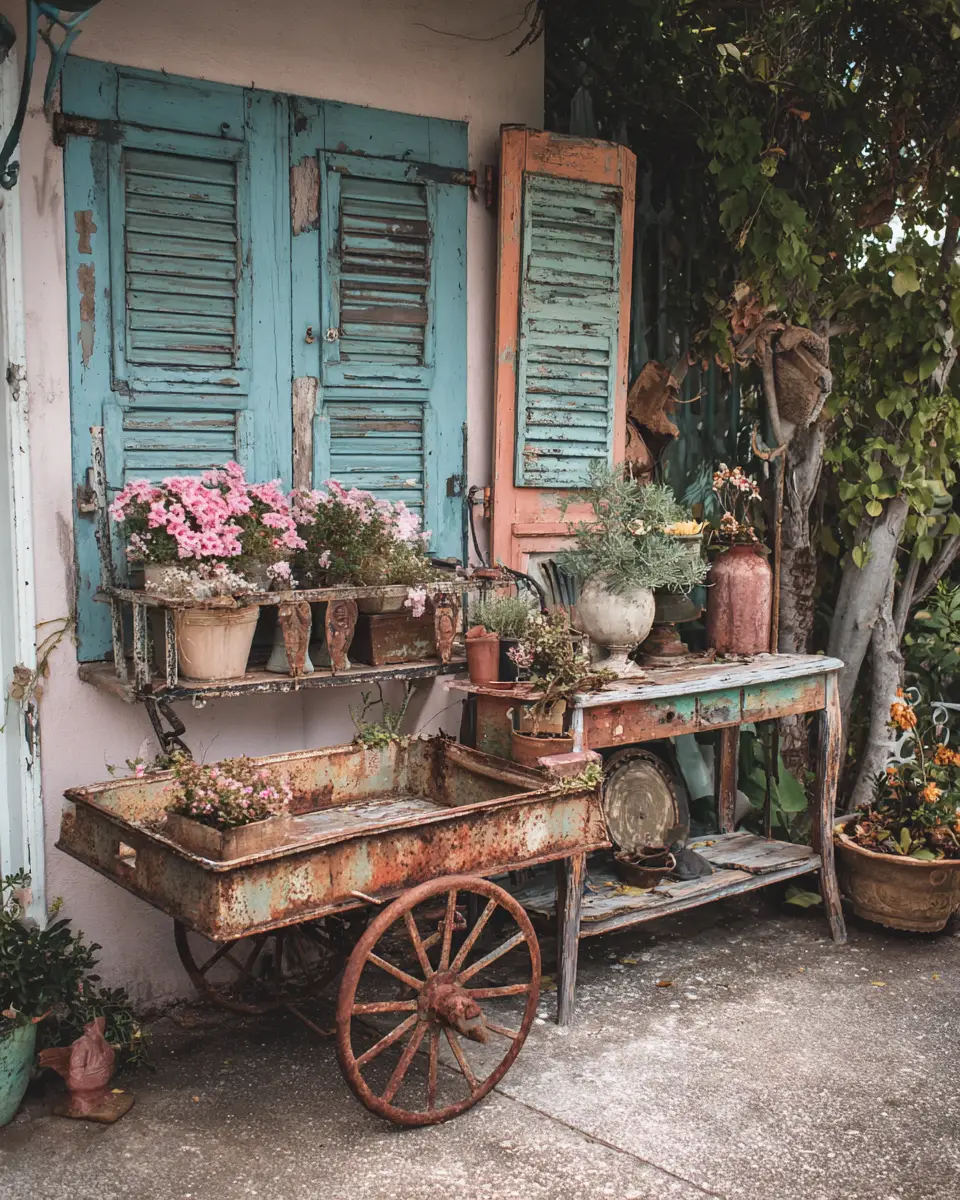 Colorful French Country Balcony Decor Ideas