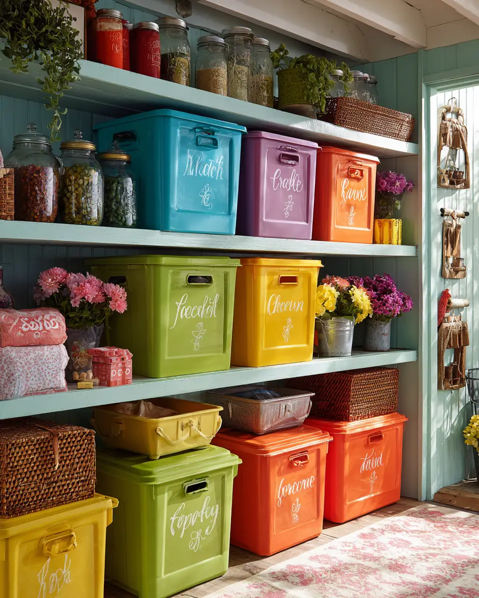 Colorful French Country Garage Decor Ideas