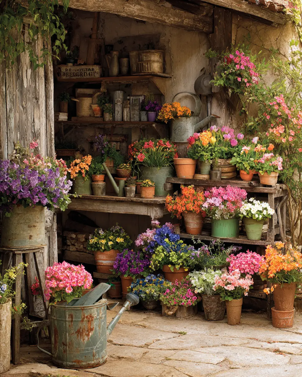 Colorful French Country Garage Decor Ideas