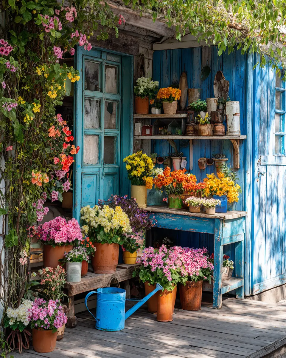 Colorful French Country Garage Decor Ideas