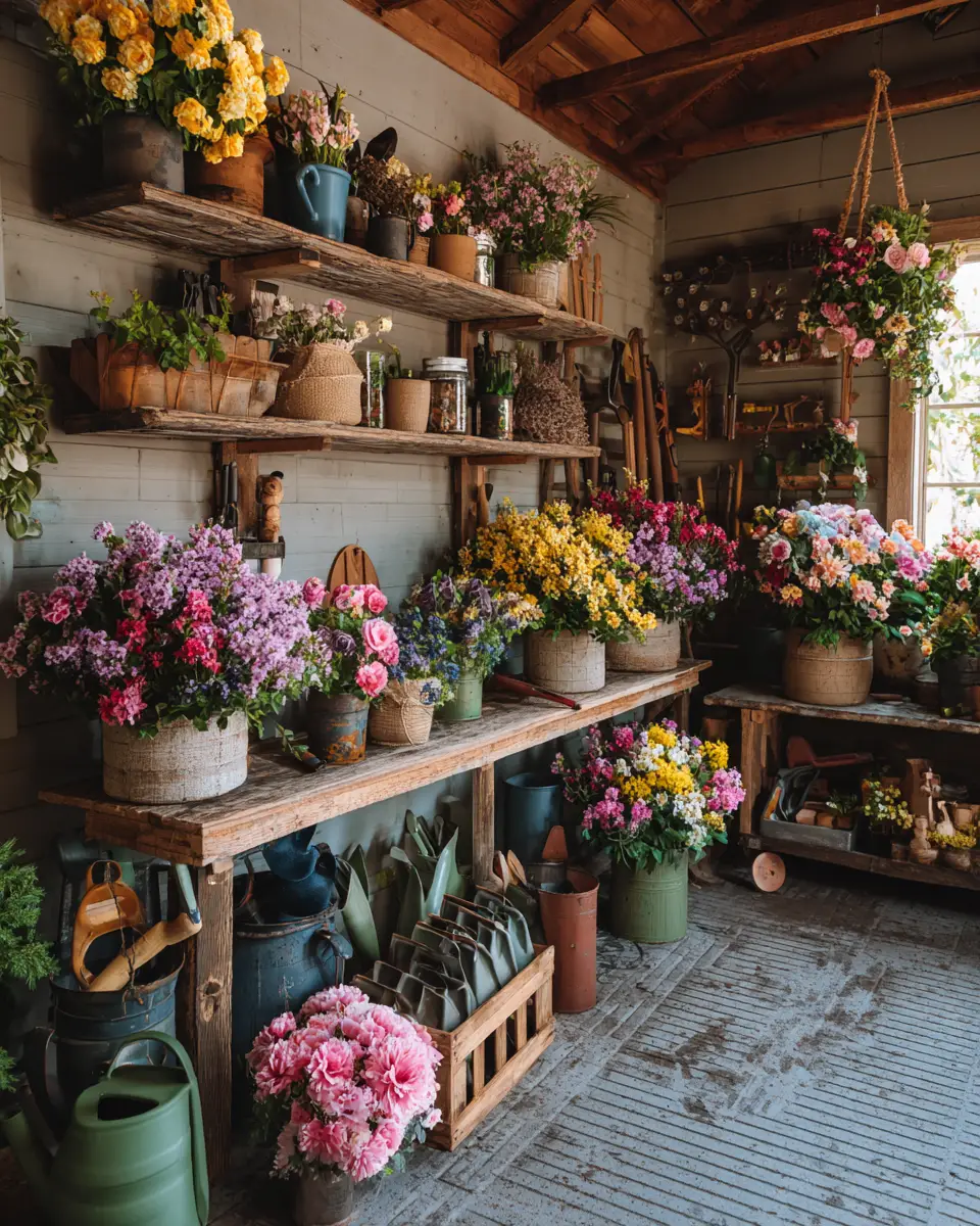 Colorful French Country Garage Decor Ideas