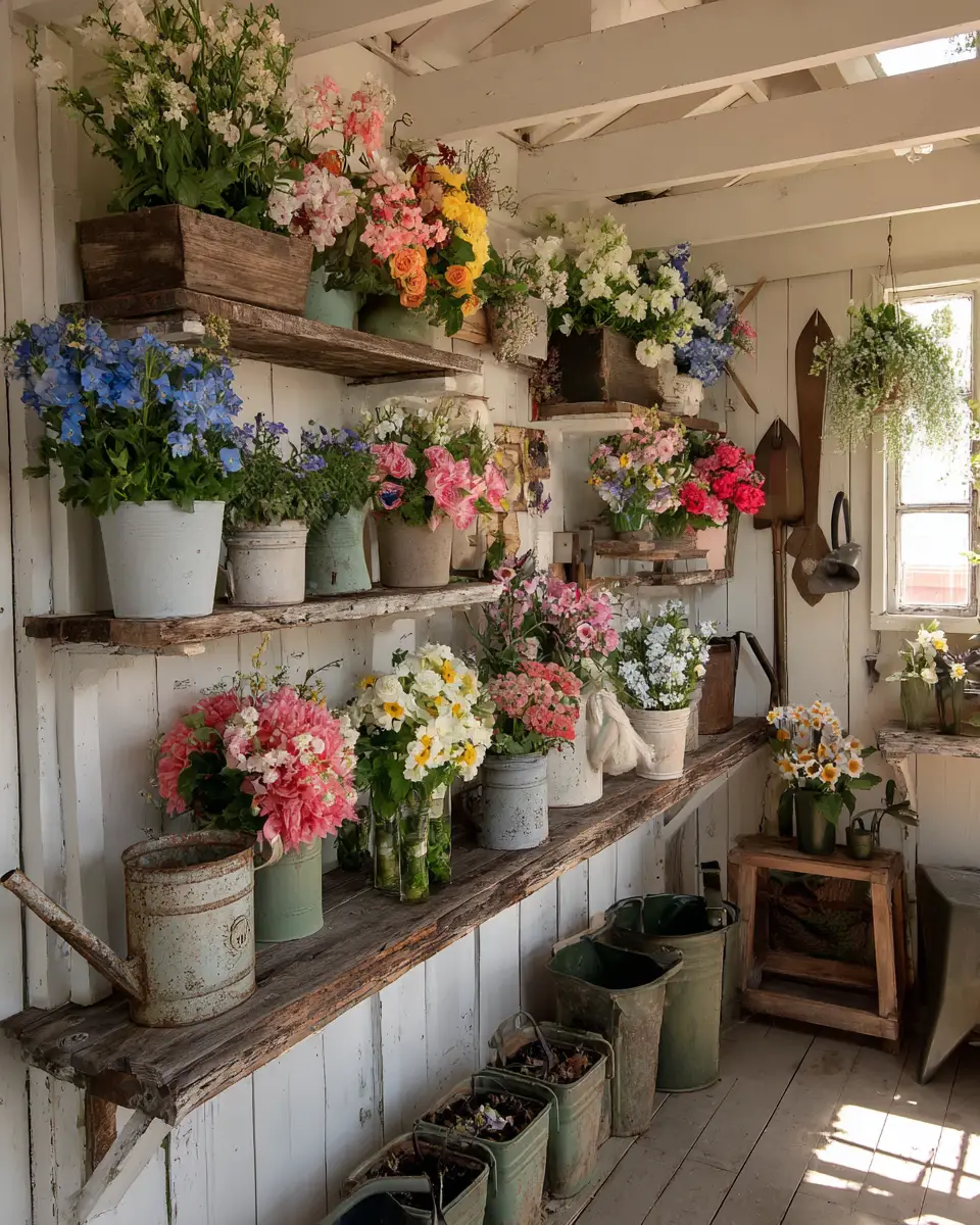 Colorful French Country Garage Decor Ideas