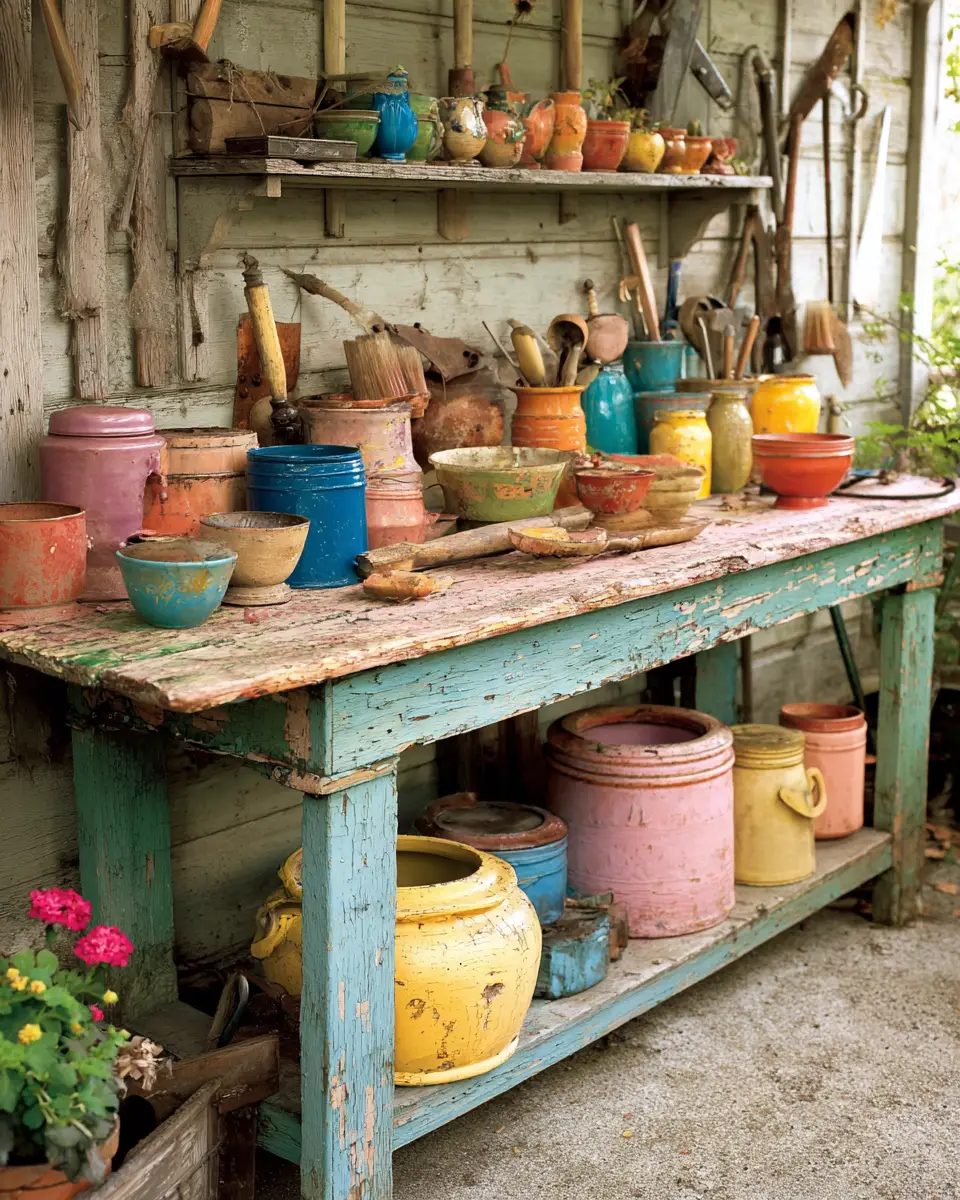Colorful French Country Garage Decor Ideas