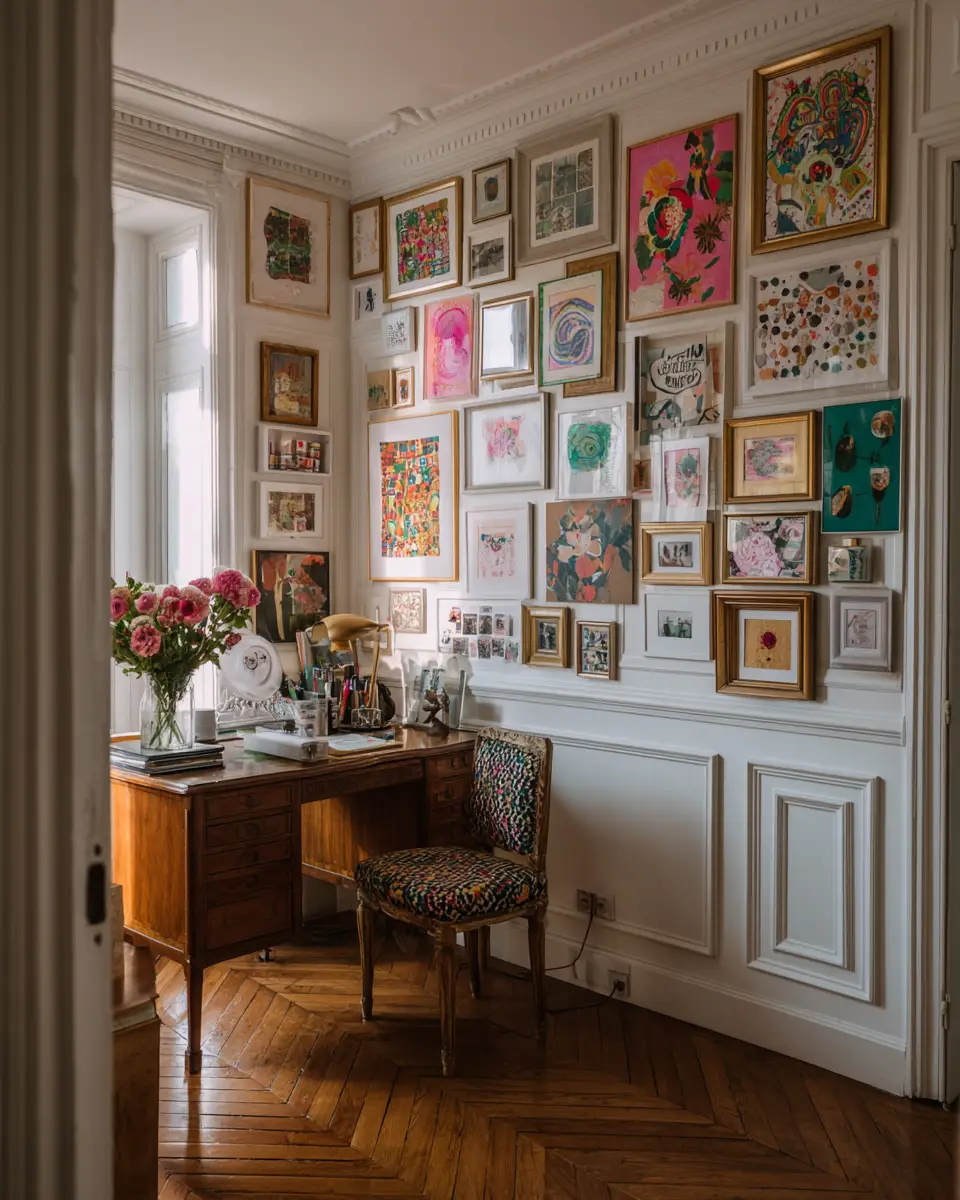 Colorful French Country Home Office Decor Ideas