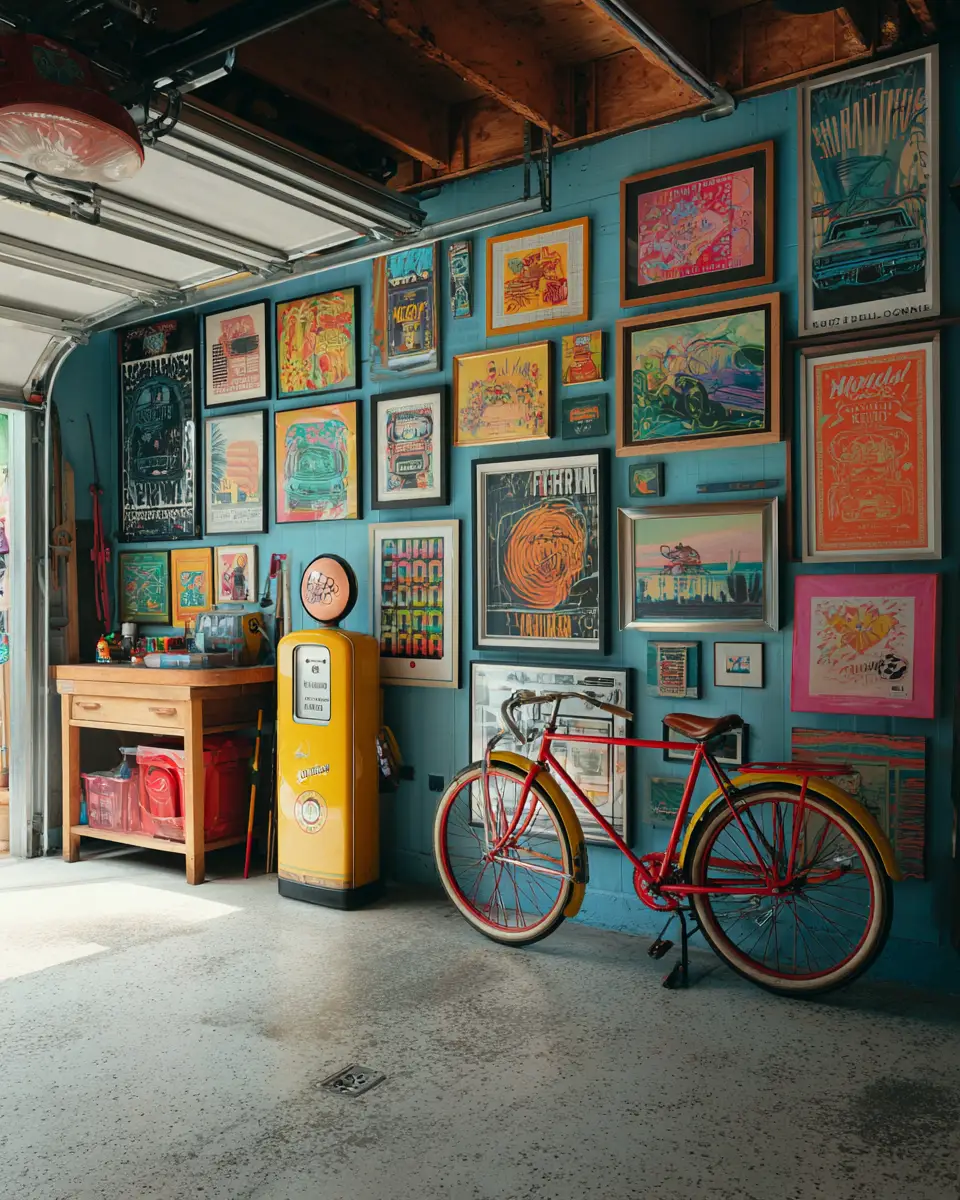 Colorful Garage Decor Ideas