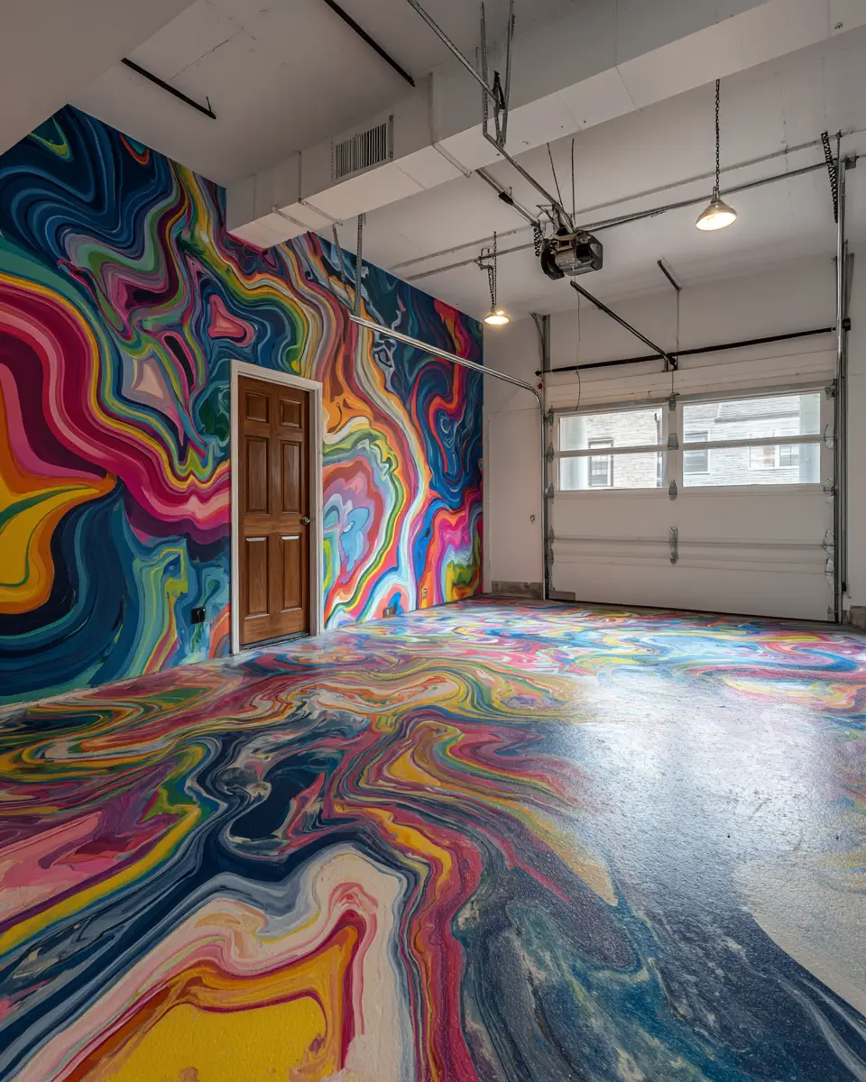 Colorful Garage Decor Ideas