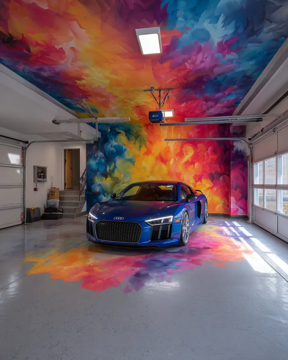 Colorful Garage Decor Ideas