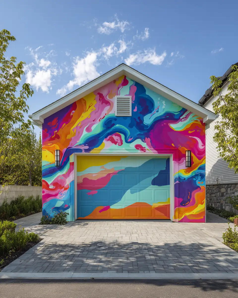 Colorful Garage Decor Ideas