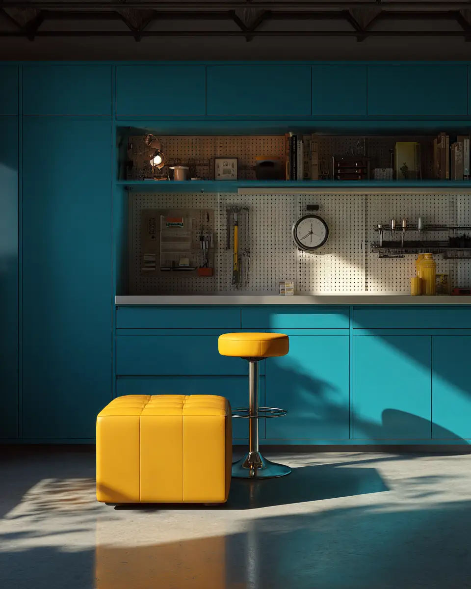 Colorful Garage Decor Ideas