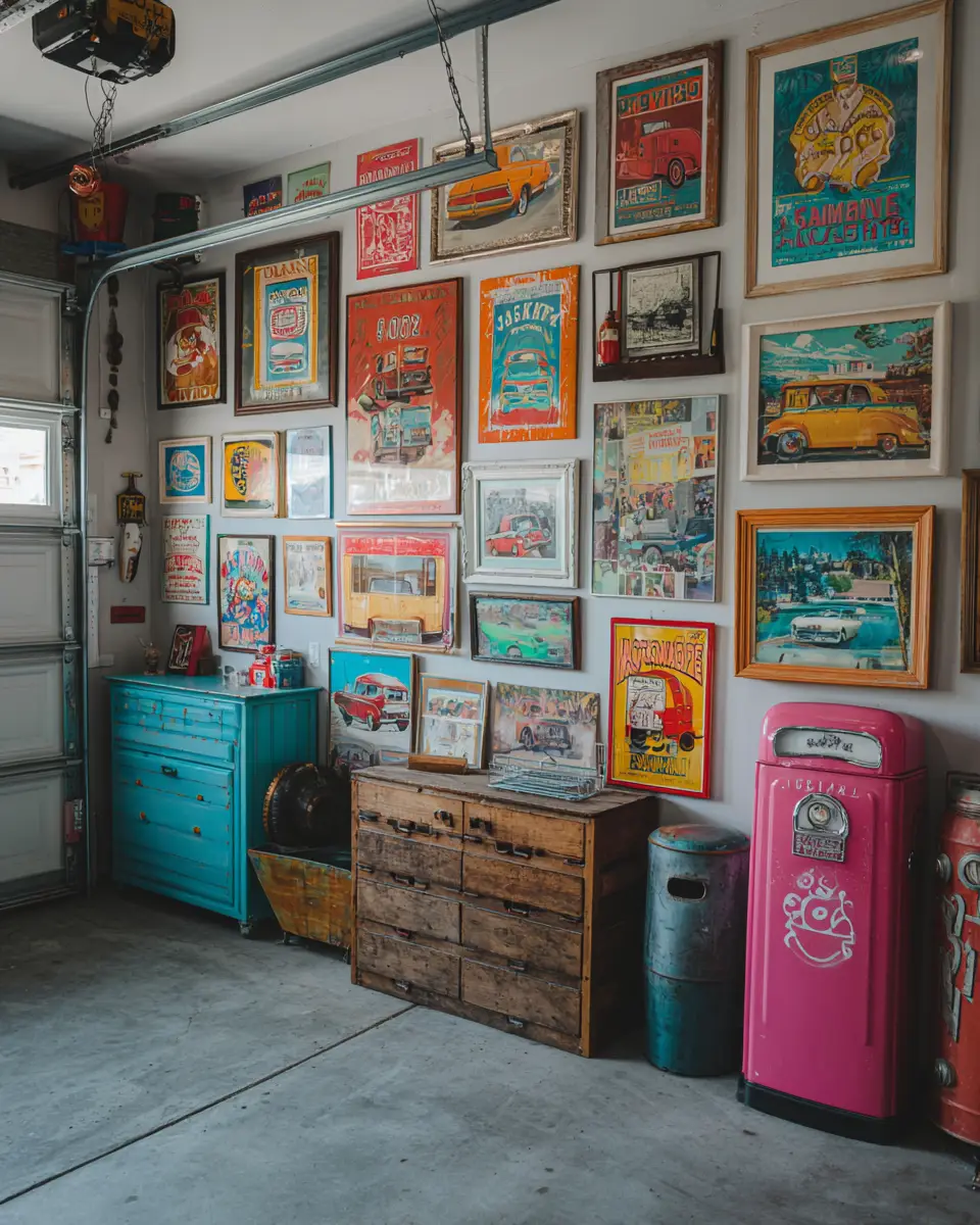 Colorful Garage Decor Ideas