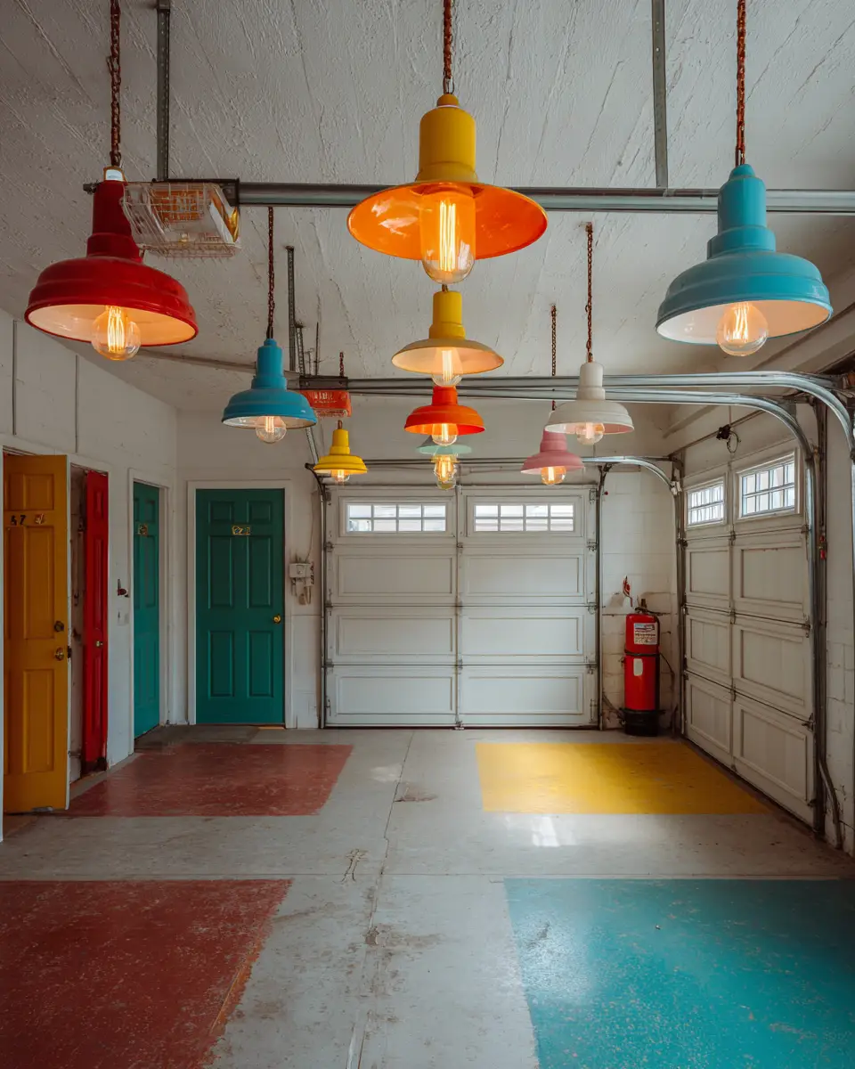 Colorful Garage Decor Ideas