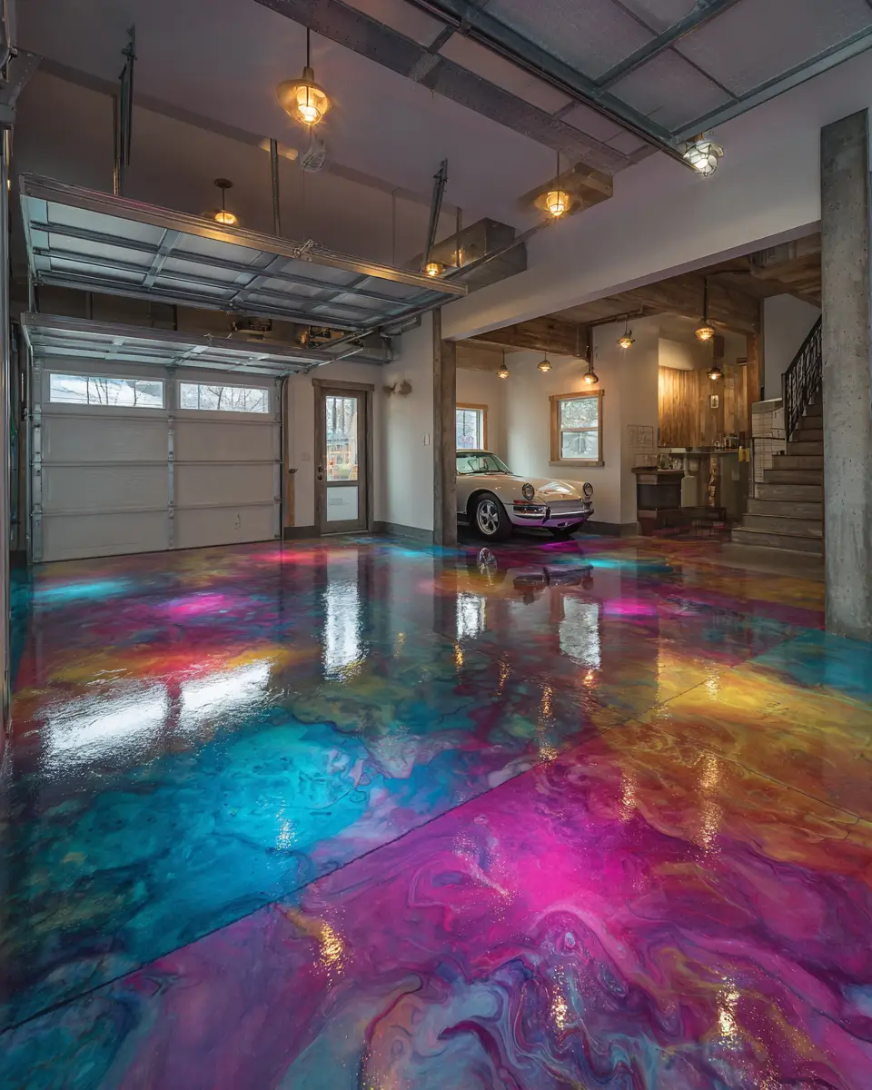 Colorful Garage Decor Ideas