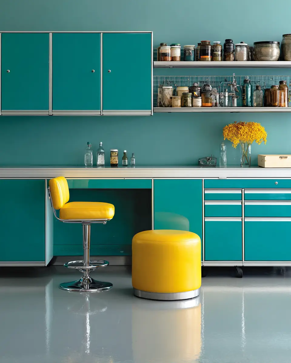 Colorful Garage Decor Ideas