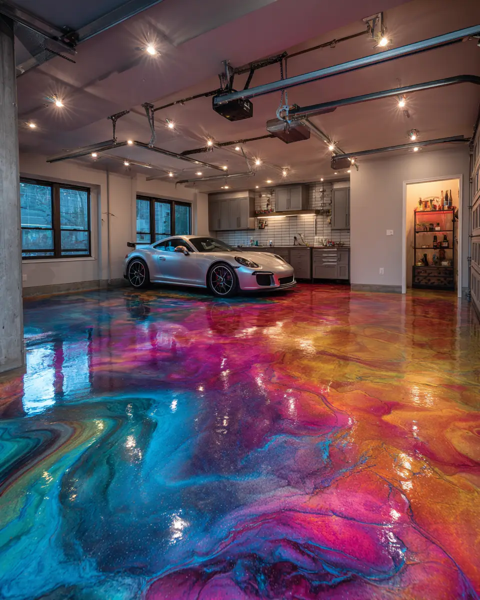 Colorful Garage Decor Ideas