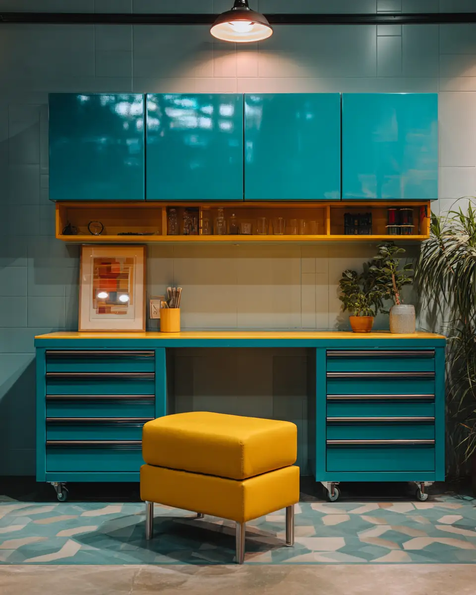 Colorful Garage Decor Ideas