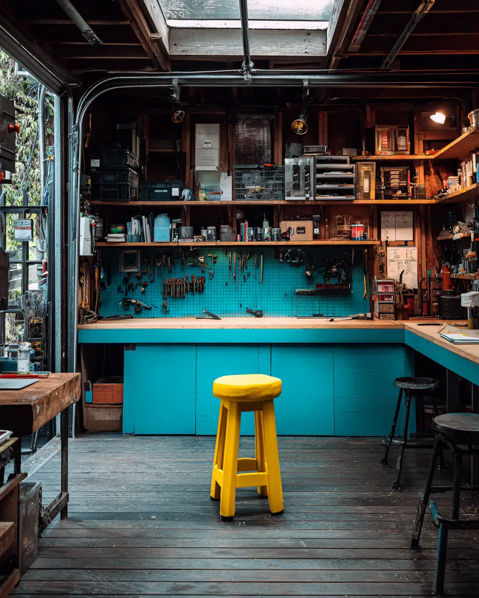 Colorful Garage Decor Ideas