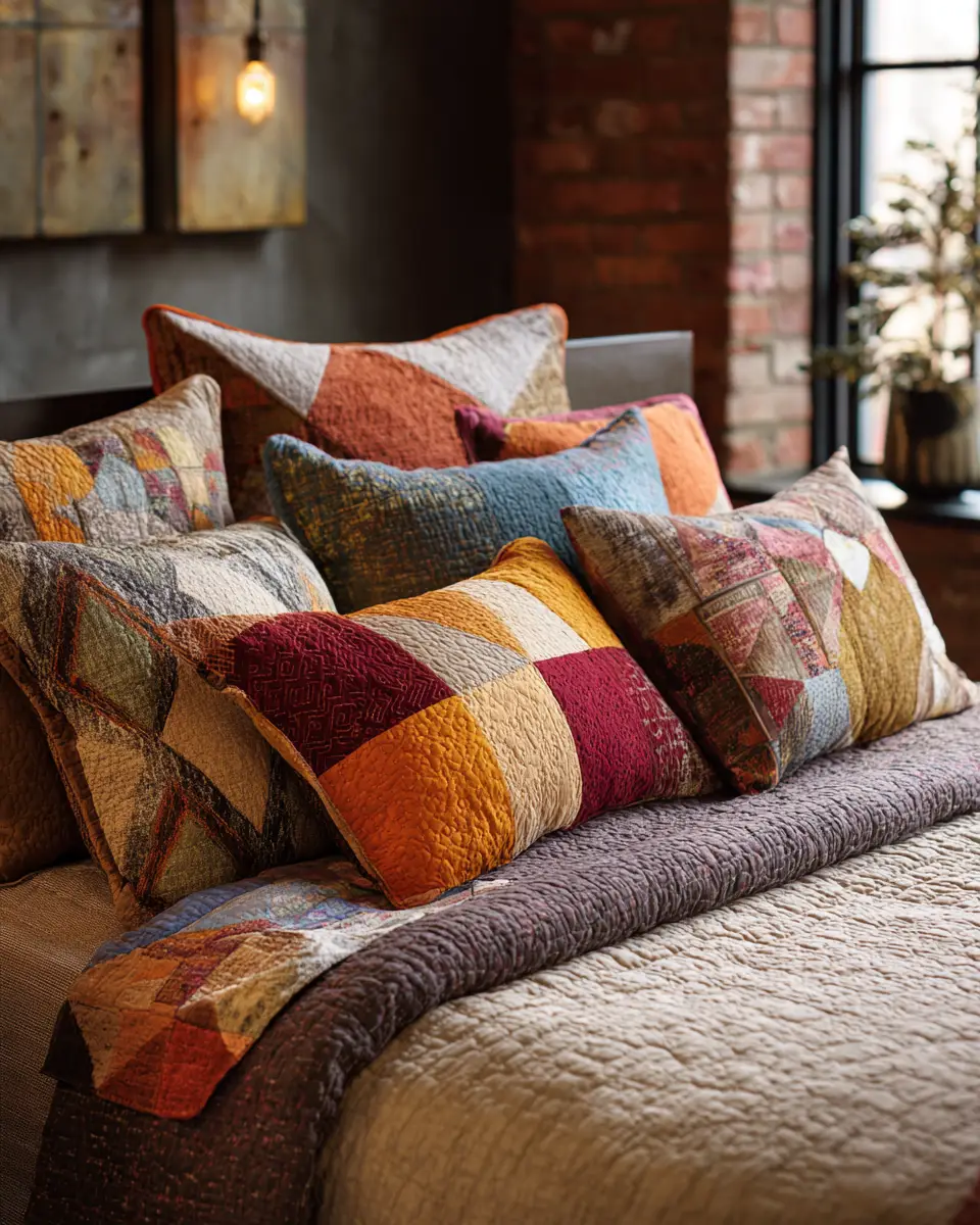 Colorful Industrial Bedroom Decor Ideas