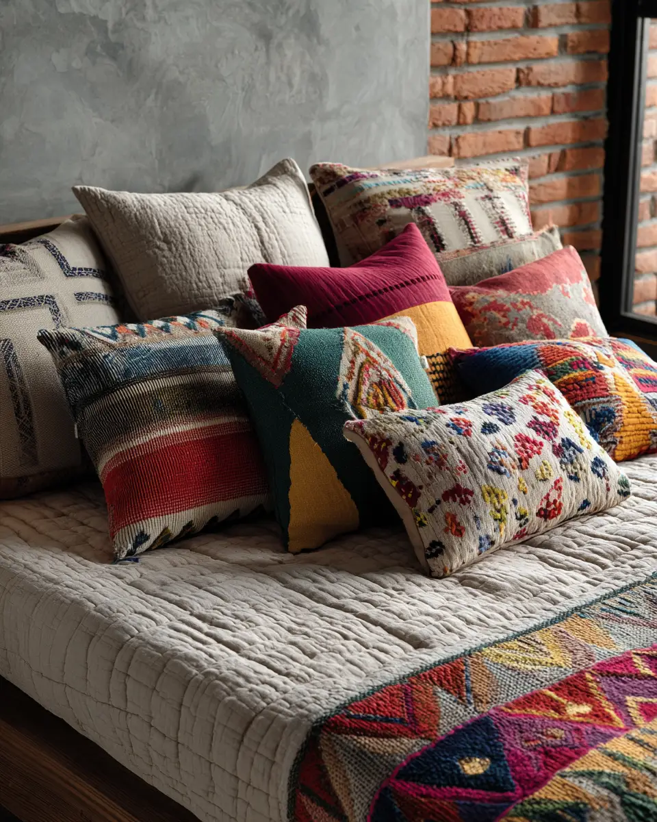 Colorful Industrial Bedroom Decor Ideas