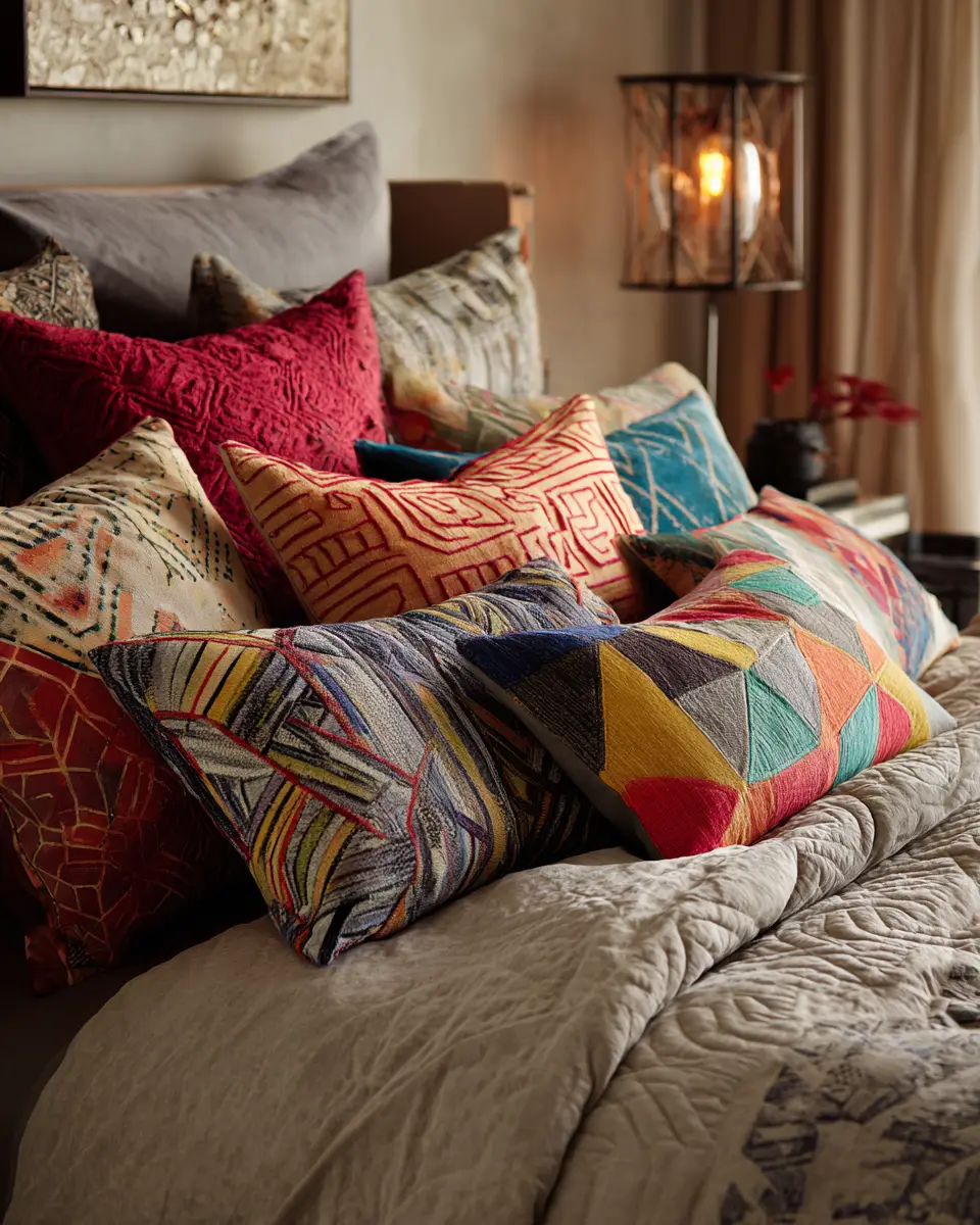 Colorful Industrial Bedroom Decor Ideas