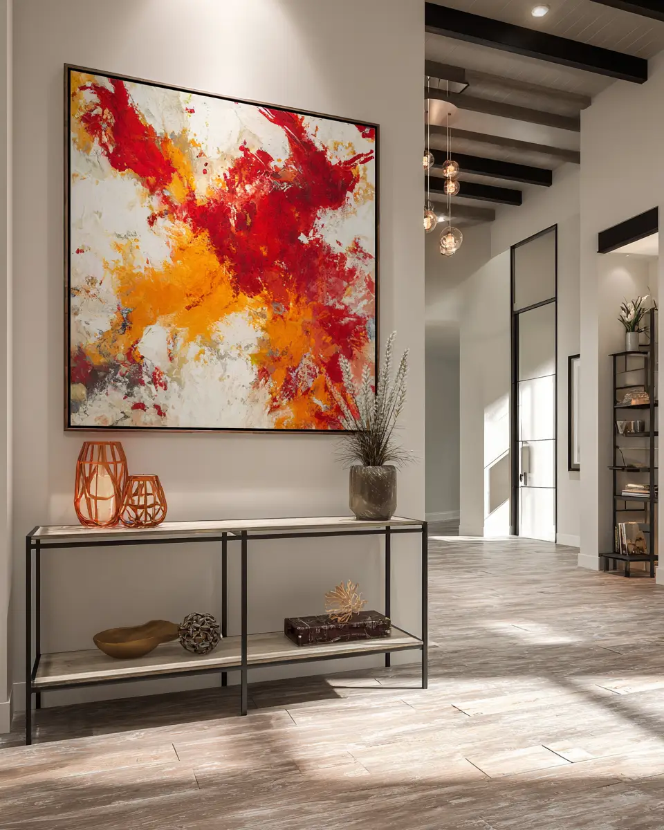 Colorful Industrial Living Room Decor Ideas