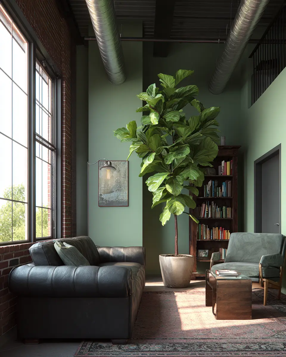 Colorful Industrial Living Room Decor Ideas