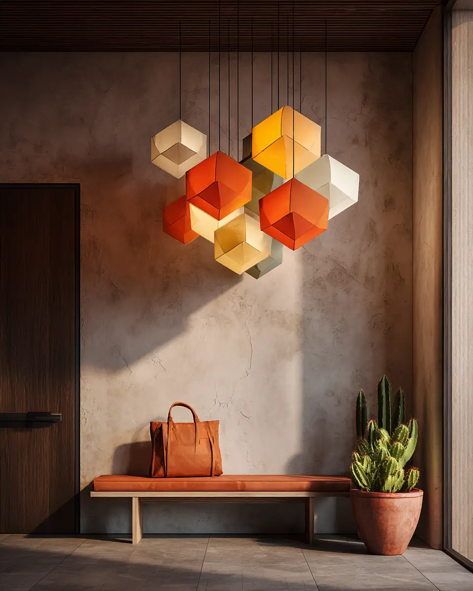 Colorful Mid-Century Modern Entryway Decor Ideas