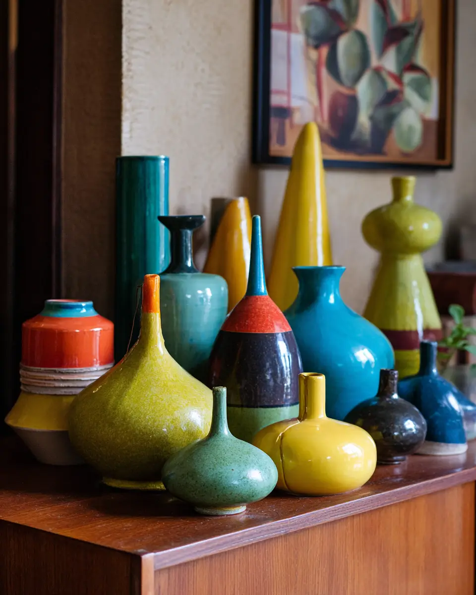 Colorful Mid-Century Modern Entryway Decor Ideas