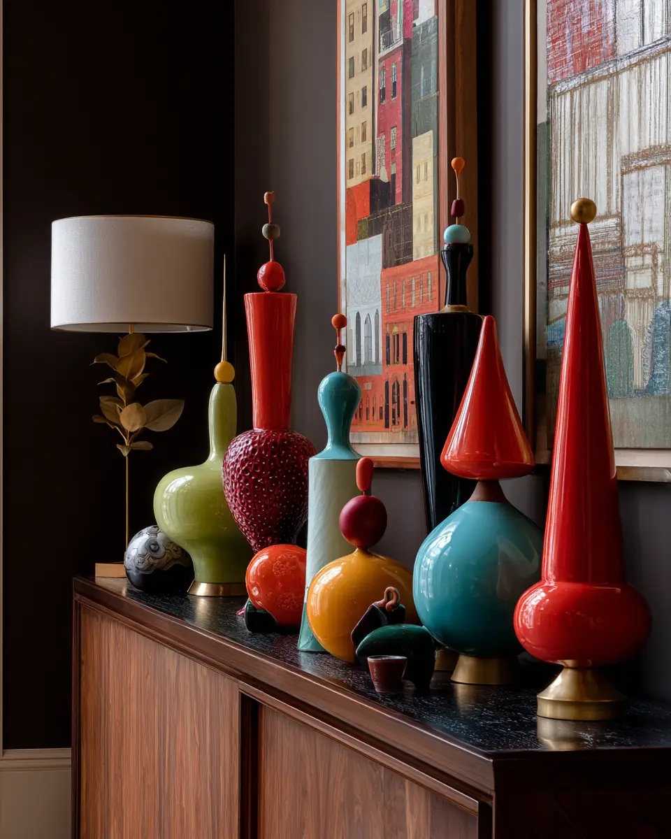 Colorful Mid-Century Modern Entryway Decor Ideas