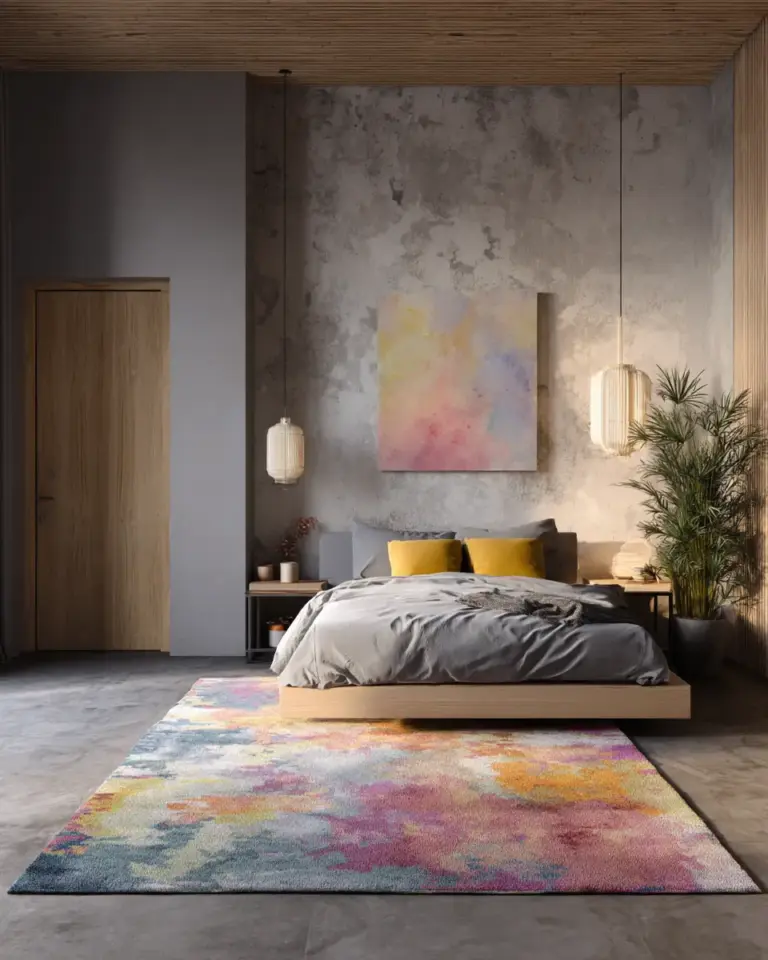 Colorful Minimalist Bedroom Decor Ideas - Featured